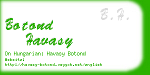 botond havasy business card